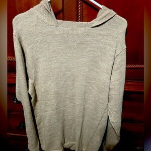 Authentic alpaca sweater with hoodie. Super soft. Never worn. One size.